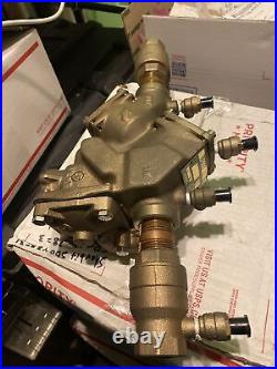 1 Watts LF909-QT RPZ Bronze Backflow Preventer Pressure Reducer Assembly