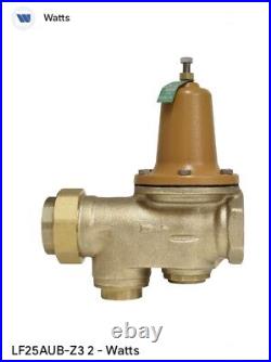 2 Pipe Watts LF25AUB-Z3 Water Pressure Reducing Valve 0009465 25 to 75 psi