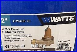 2 Pipe Watts LF25AUB-Z3 Water Pressure Reducing Valve 0009465 25 to 75 psi