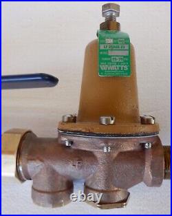 3/4 Water Manifold with Pressure Reducing Valve, WATTS LF 25AUB-Z3, 25 75 psi