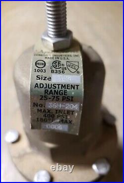 APOLLO Water Pressure Reduce Valve 3/4 FNPT Pipe, Bronze 36H204 1J-2910-X14