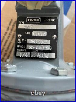 Fisher Type 627 1 NPT Pressure Reducing Regulator, 1/4 orifice, 35-80 PSI Sp