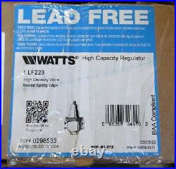 NEW Watts 3/4 Lf 223 Water Pressure Reducing Valve LEAD FREE