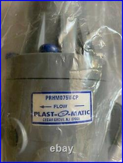 Plast-O-Matic PRHM075V-CP 3/4 IN CPVC Pressure Reducing Valve, with Viton Seals