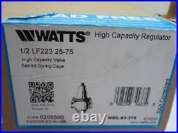 WATTS LF223 Water Pressure Reducing Valve 1/2 FNPT x FNPT 25-75 PSI