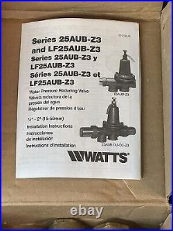 WATTS LF25AUB-HP-Z3 90 PSI 3/4 0009279 water pressure reducing valve NEW IN BOX