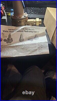 WATTS Regulator 0052978 1/2 U 5B STD 25-75 PSI Water Pressure Reducing Valve