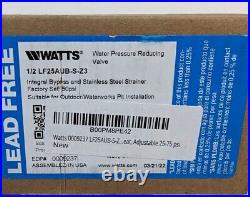 Watts 1/2 LF25AUB-S-Z3 Water Pressure Reducing Valve Lead Free Certified NSF