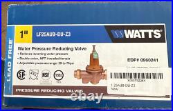 Watts 1 in. Double Union Lead-Free Brass Water Pressure Reducing Valve LF25AUB