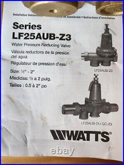 Watts 1 in. Water Pressure Reducing Valve Double Union Lead-Free EDP#0960241