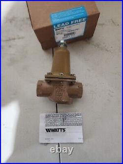 Watts 3/4 LFN250B-Z2-020 Iron Body Water Pressure Regulator Adjust 25-75 psi