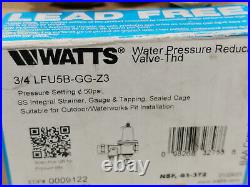 Watts 3/4 LFU5B-GG-Z3 Water Pressure Reducing Valve, 50 Psi