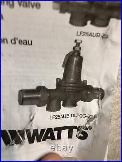 Watts LF25AUBZ3 1 Inch Water Pressure Reducing Valve Integral Bypass 0009337 OEM