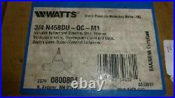 Watts N45BDU-QC-M1 0800804 3/4 Water Pressure Reducing Valve