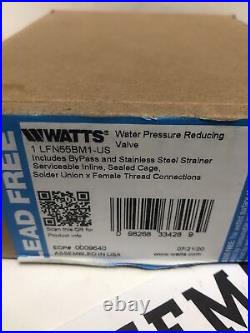 Watts P/n 96401 Lfn55bm1 Water Pressure Reducing Valve New