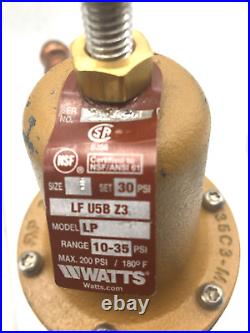 Watts Water Pressure Reducing Valve LFU5BZ3 With Viega Coupling Fittings New
