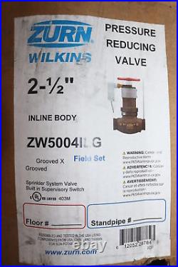 Zurn Grooved Inline Body Pressure Reducing Valve 2-1/2 ZW5004ILG