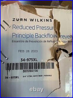 Zurn Reduced Pressure Principle Backflow Preventer 975xl2